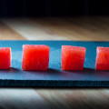 Compressed & Infused Watermelon Cubes