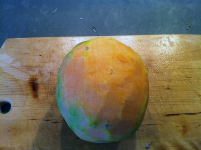 Peeled Cantaloupe for Melon Tasting