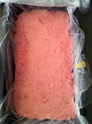 Strawberry Semifreddo Layer