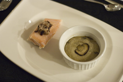 Salmon with Mushroom Pate